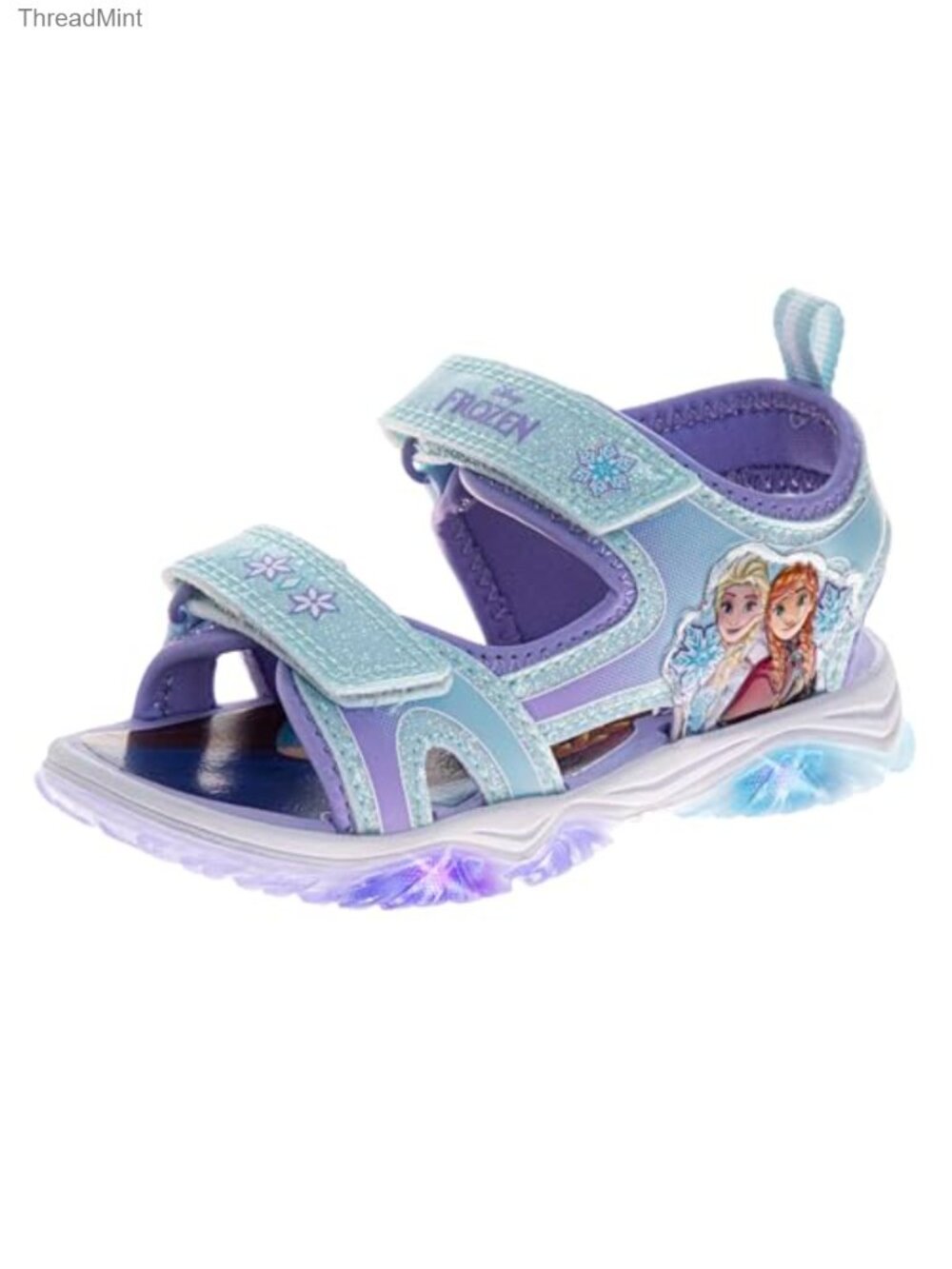 Girls Licensed Light Up Sandals LED Athletic Sport Slides